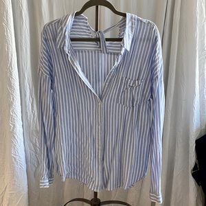 Button-Down Long Sleeve Blouse